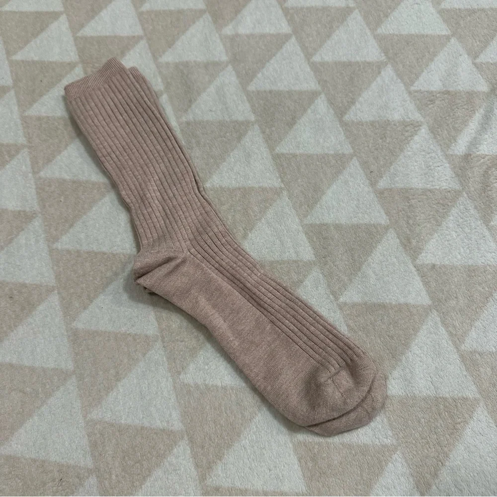 NWOT j crew ribbed socks beige khaki